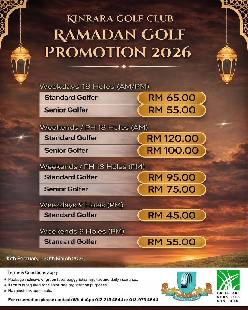 Ramadan Golf Promotion
