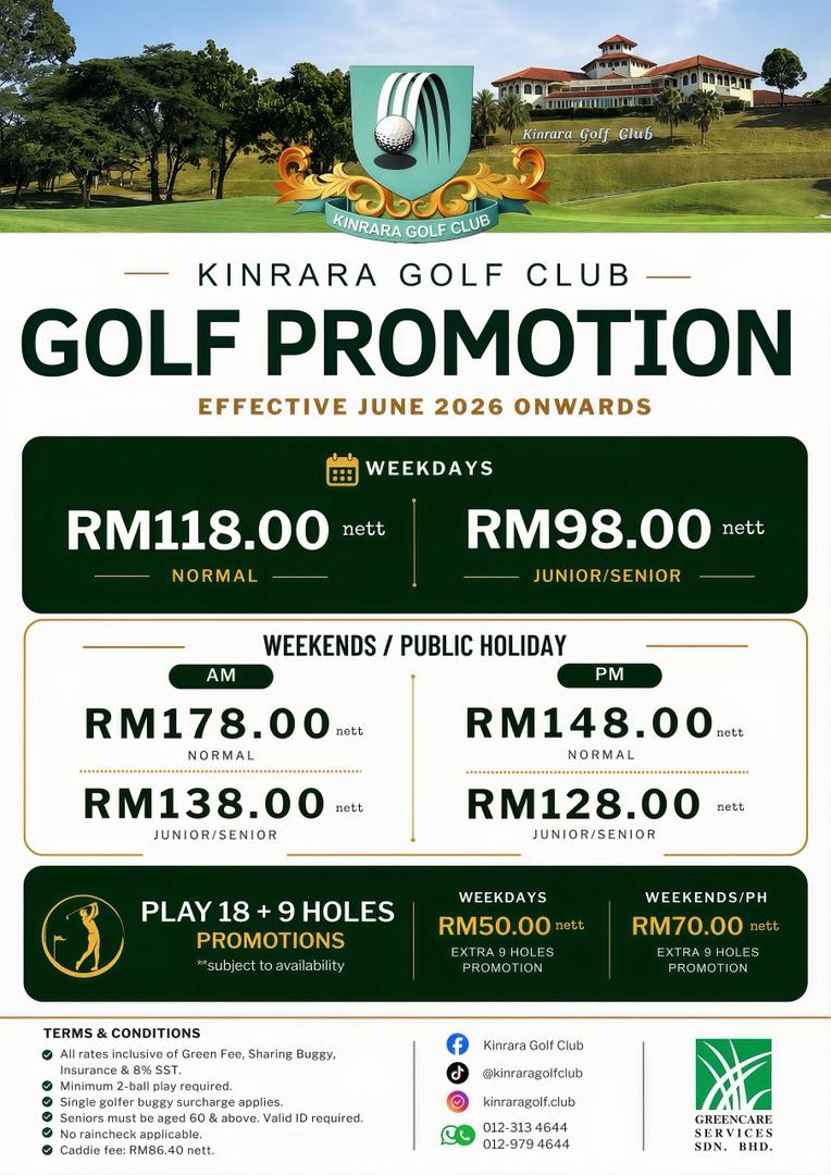 Golf Rates Promotion